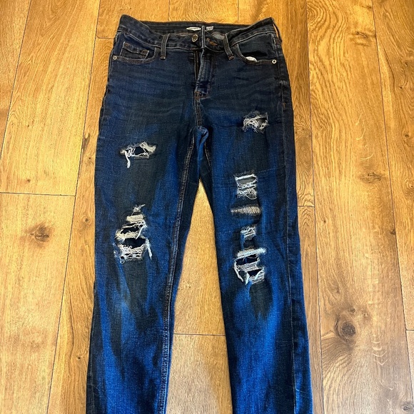 Old Navy Womens Jeans Rockstar super skinny high rise size 6 - Picture 1 of 6